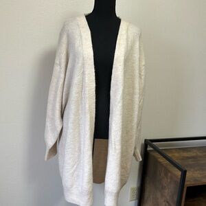 H&M ivory long cardigan size XL